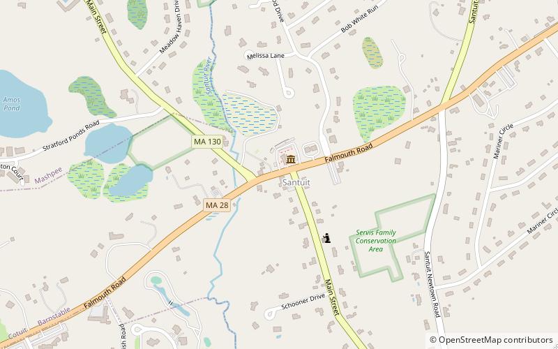 Santuit Historic District location map