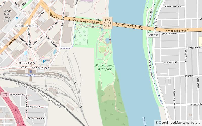 Middlegrounds Metropark location map