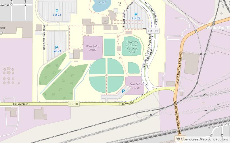 scott park baseball complex toledo location map
