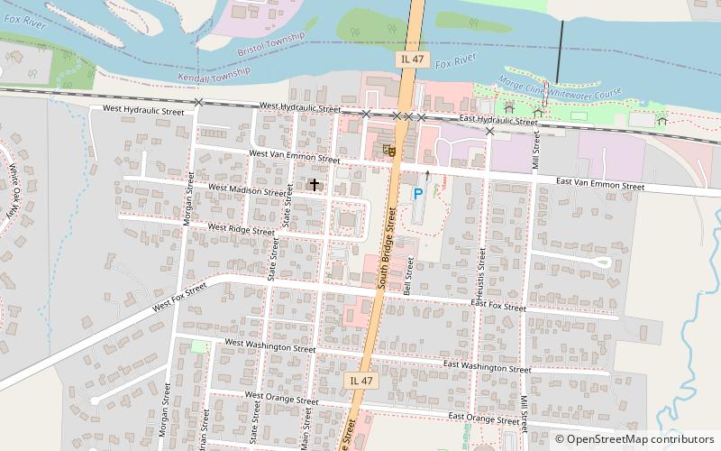 Kendall County Courthouse location map