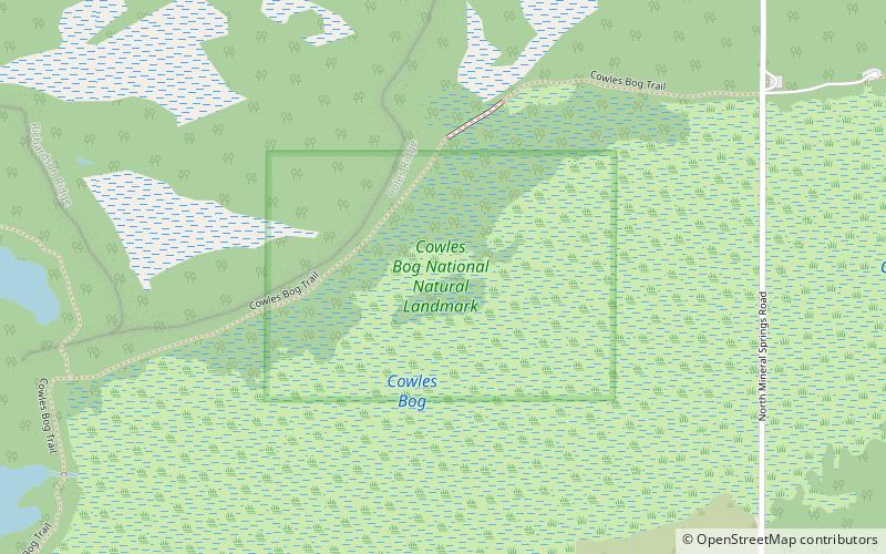cowles bog national natural landmark indiana dunes national lakeshore location map