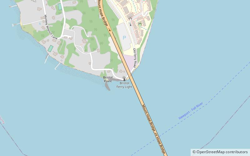 Bristol Ferry Light location map