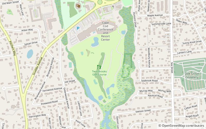 Twin Brooks Golf Course location map