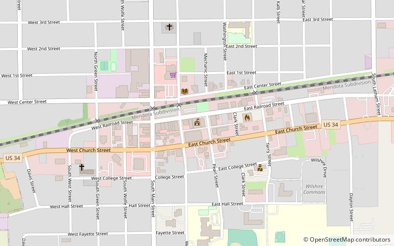 Sandwich City Hall location map