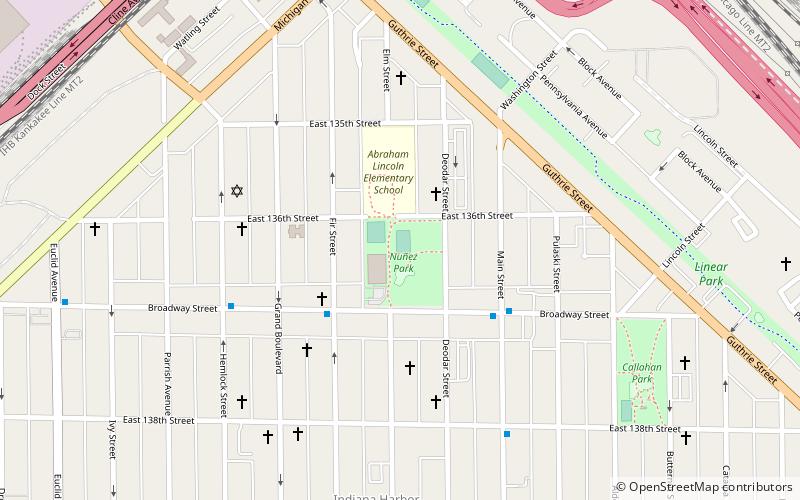 nunez park east chicago location map