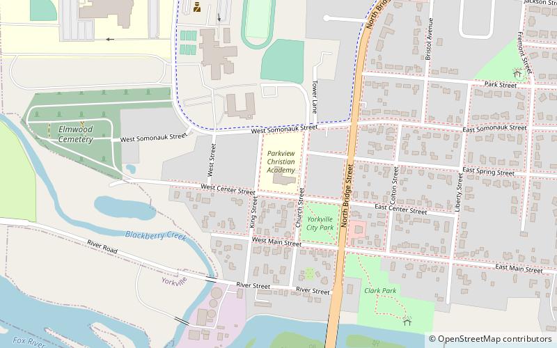 Yorkville School location map