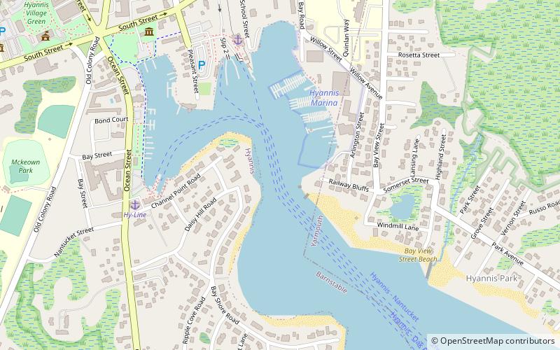 Hyannis Harbor location map