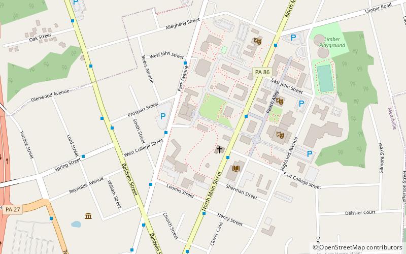 Bentley Hall location map