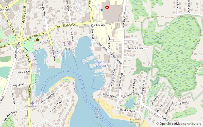 Hyannis Marina location map