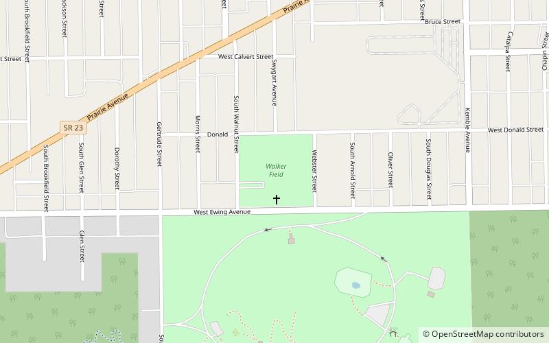 Walker Field Shelterhouse location map