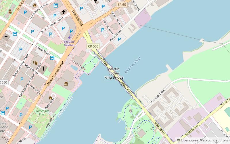 Martin Luther King Bridge location map