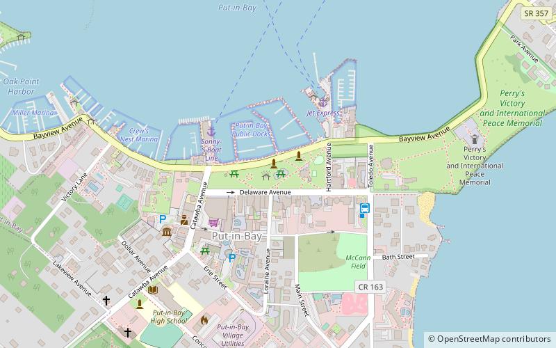 derivera park put in bay location map