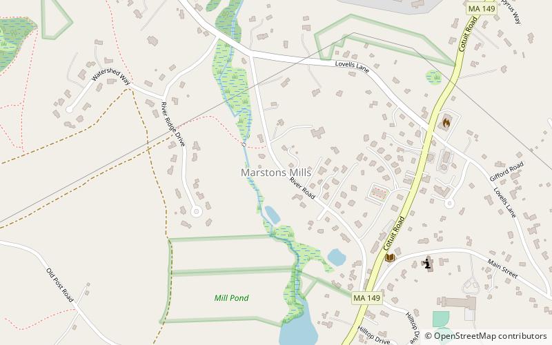 Marstons Mills location map