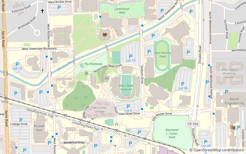 Université de Toledo location map