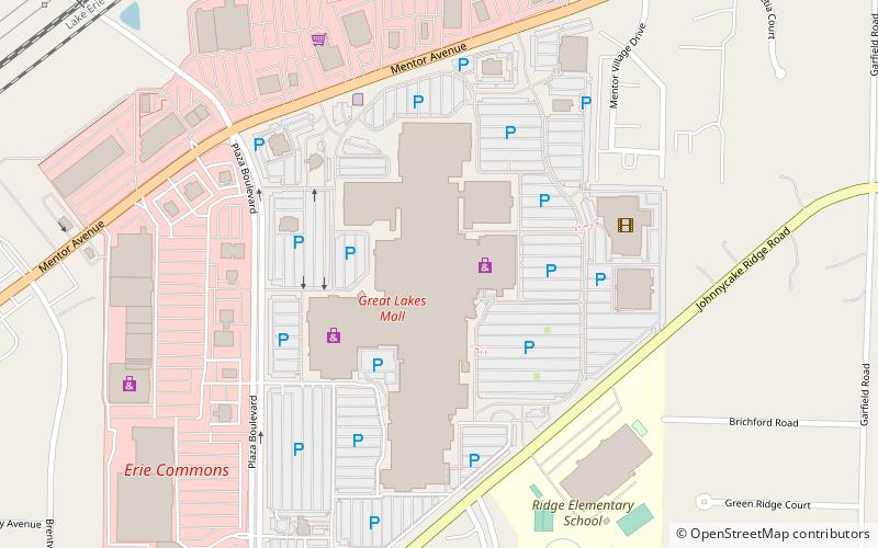 Great Lakes Mall location map