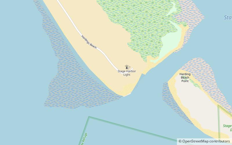 Stage Harbor Light location map