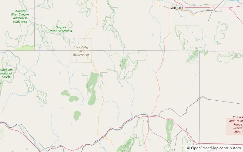 Fox Creek Range location map