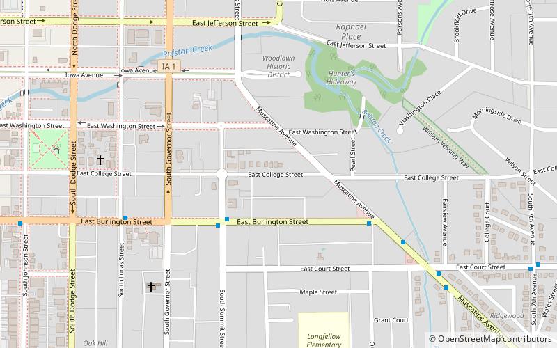East College Street Historic District location map