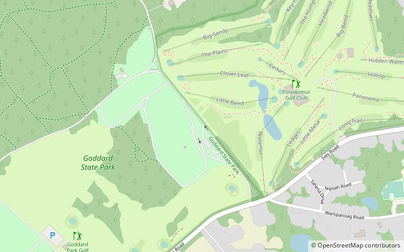 goddard memorial state park warwick location map