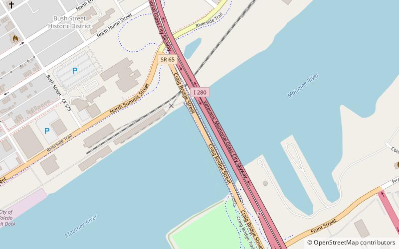 Craig Memorial Bridge location map