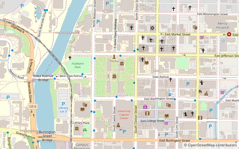 Pentacrest location map