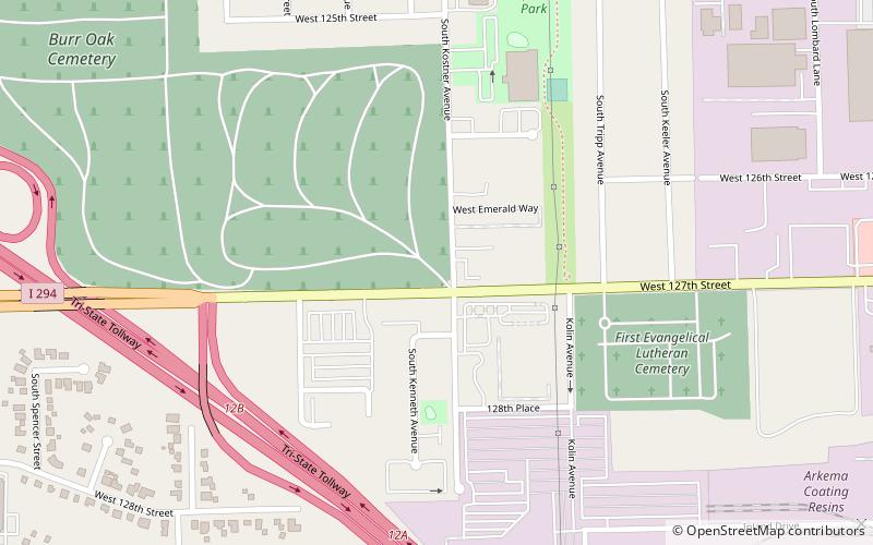 restvale cemetery alsip location map