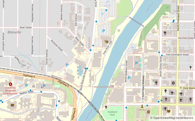University of Iowa Museum of Art location map