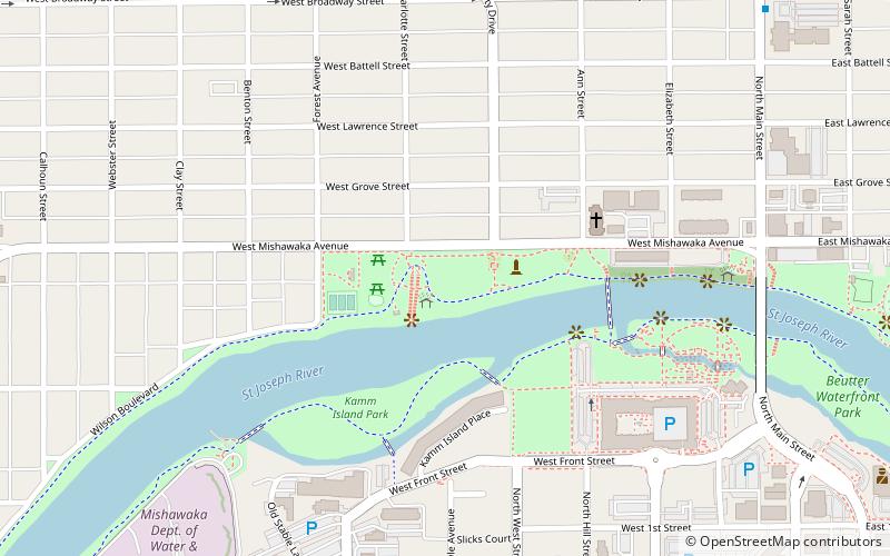 Battell Park location map