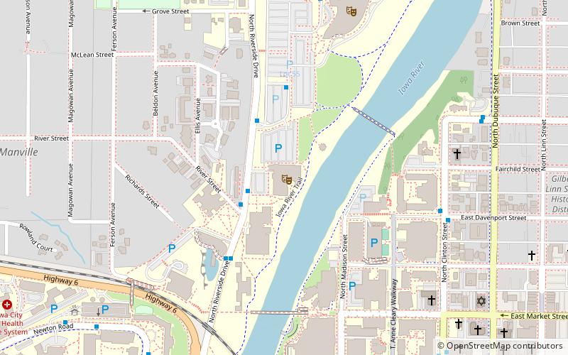 theatre building iowa city location map