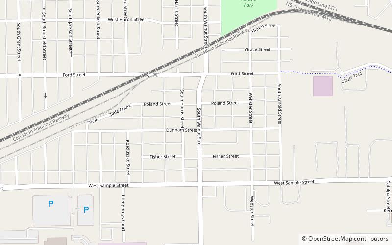 St. Casimir Parish Historic District location map