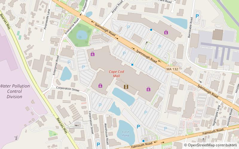 Cape Cod Mall location map