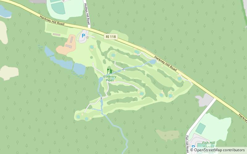 Coventry Pines Golf Course location map