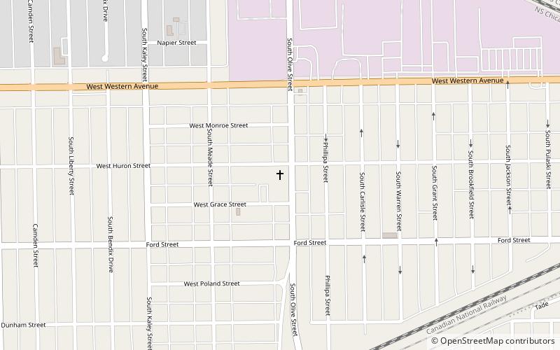 St. Adalbert Parish location map