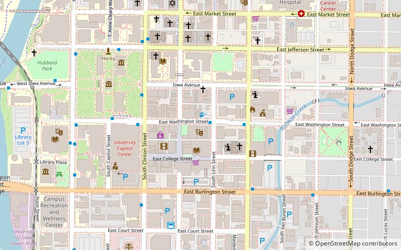 Iowa City Downtown Historic District location map
