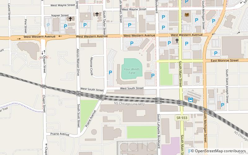 Four Winds Field location map