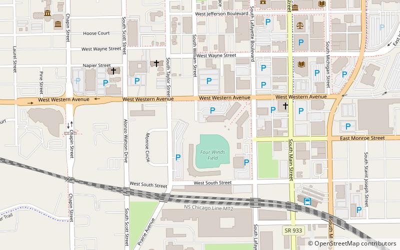 Ballpark Synagogue location map