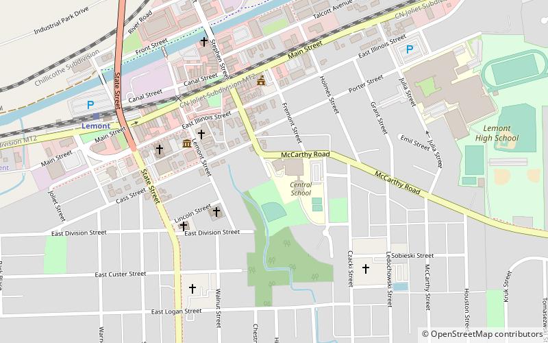 Lemont Central Grade School location map