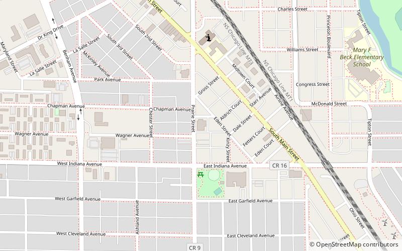 prairie street mennonite church elkhart location map