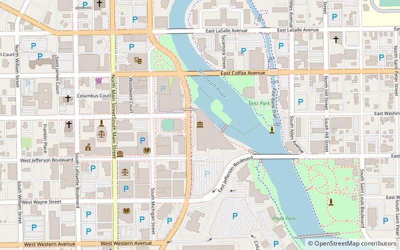 south bend museum of art location map