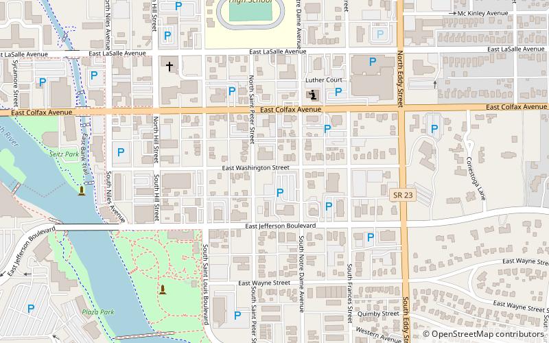 East Washington Street Historic District location map