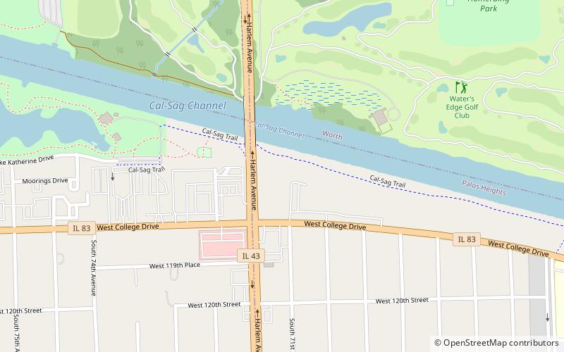 Palos Heights location map