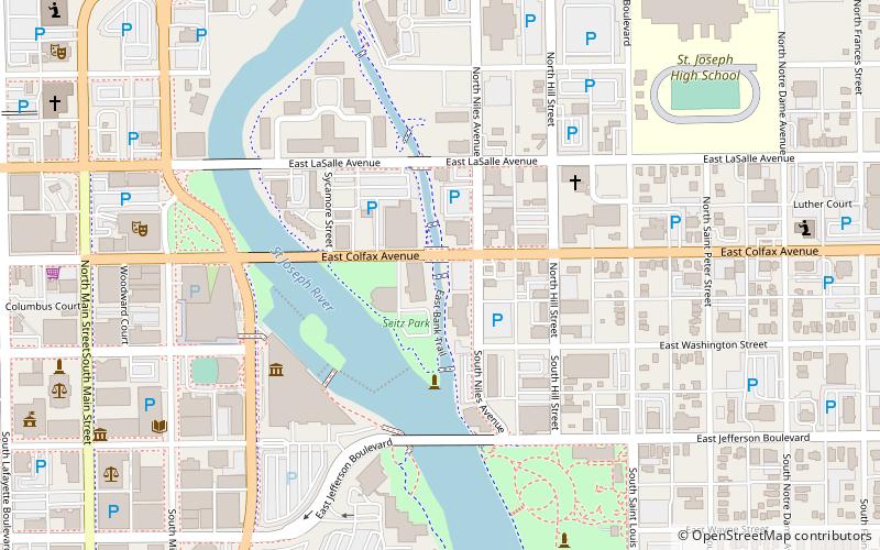 east bank trail south bend location map