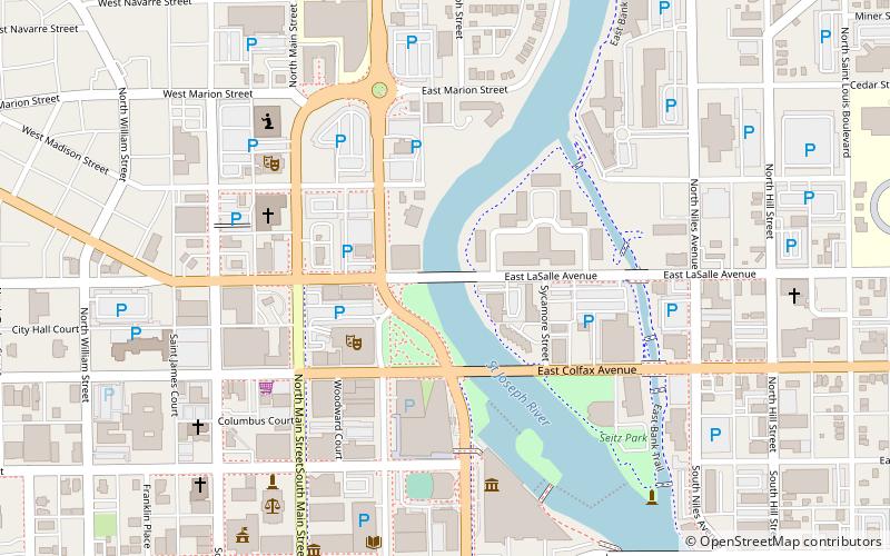 La Salle Street Bridge location map