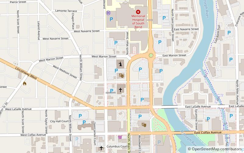 South Bend location map