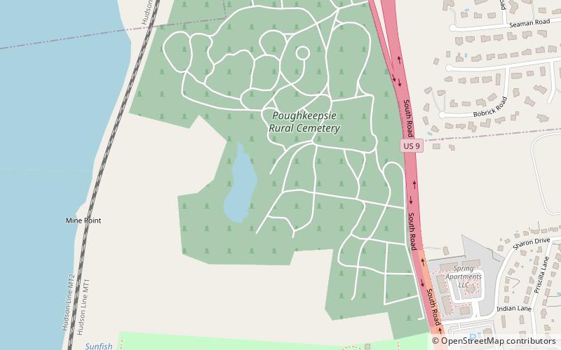 Poughkeepsie Rural Cemetery location map