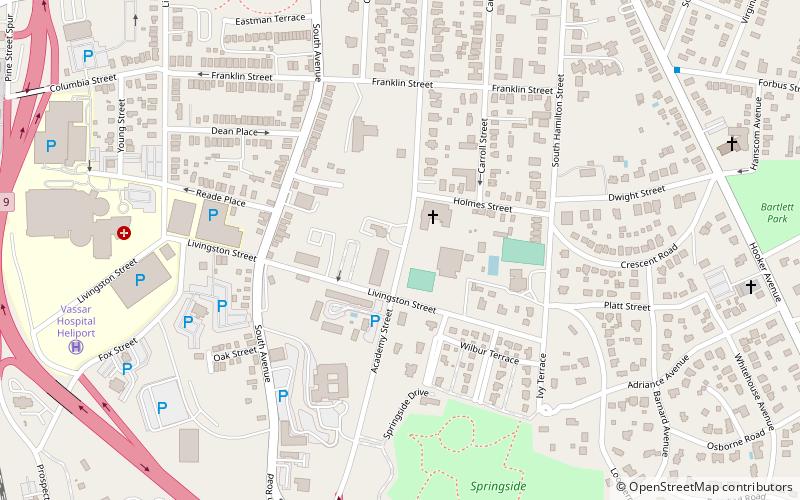 Academy Street Historic District location map