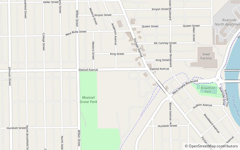 muessel drewry brewery south bend location map