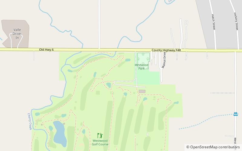 Westwood Golf Course location map