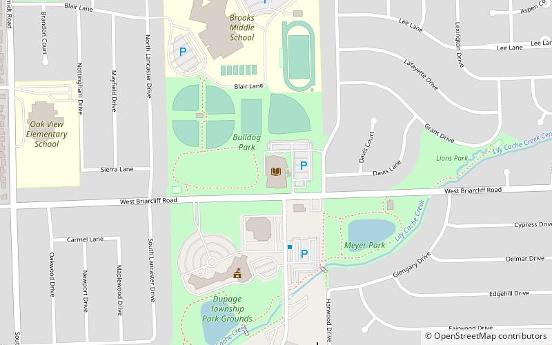 Fountaindale Public Library location map