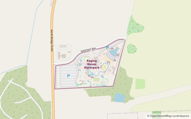 raging waves waterpark yorkville location map